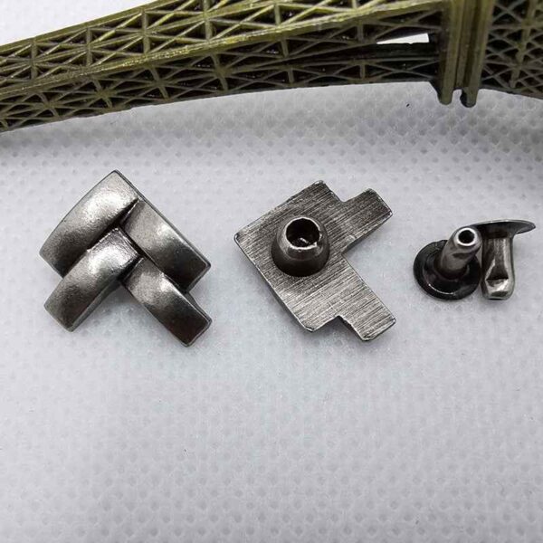 Vintage X-Shaped Punk Belt Studs – DIY Alloy Rivets 30 Pack(3 Styles)