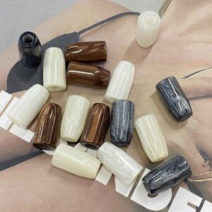 19mm Resin Single-Hole Bell Cord Buttons for Hoodies Coats 40 Pack