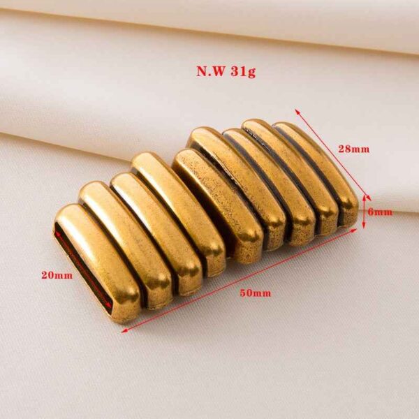 20mm Antique Bronze Piano Key Belt Buckle Detachable Hook Clasp 30pcs