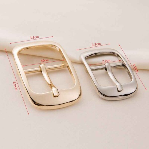 25/30mm Zinc Alloy Rectangle Center Bar Buckles 20pcs