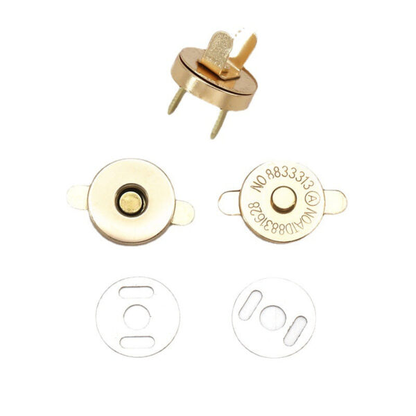 Metal Round Magnetic Snap Buttons for Bag 20pcs