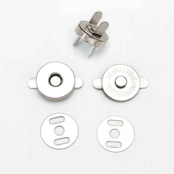 Metal Round Magnetic Snap Buttons for Bag 20pcs