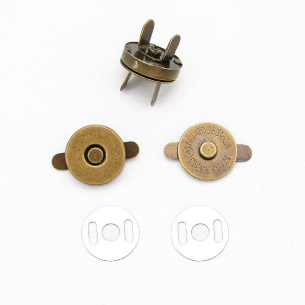 Metal Round Magnetic Snap Buttons for Bag 20pcs