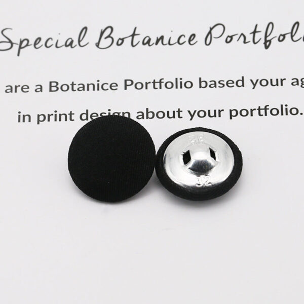Colorful Round Fabric Covered Shank Buttons,20pcs