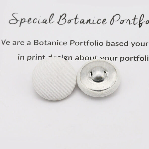 Colorful Round Fabric Covered Shank Buttons,20pcs