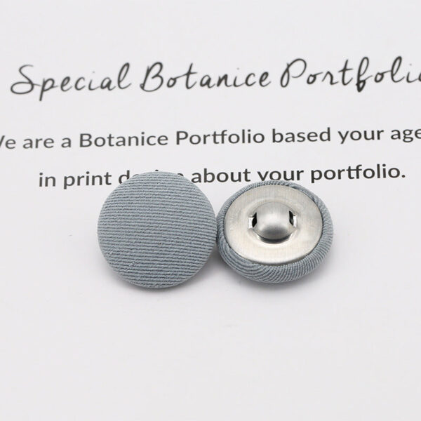 Colorful Round Fabric Covered Shank Buttons,20pcs