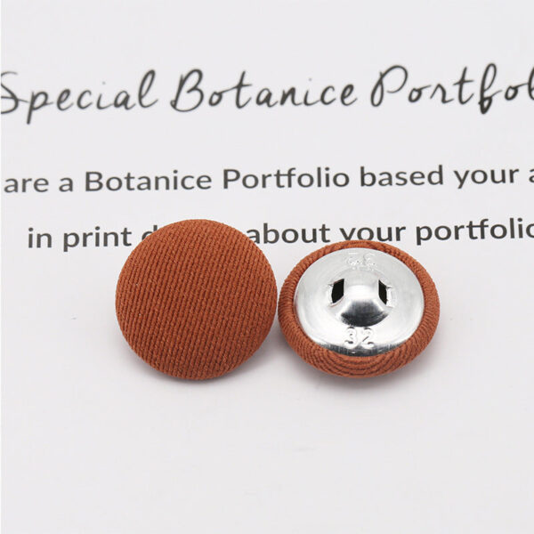 Colorful Round Fabric Covered Shank Buttons,20pcs