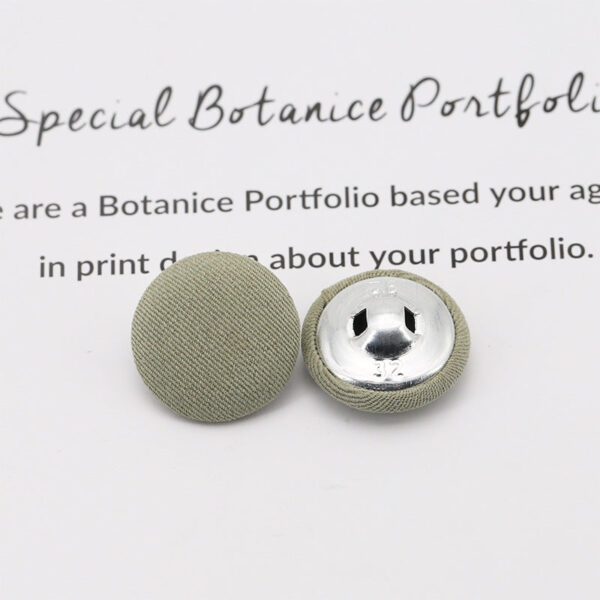 Colorful Round Fabric Covered Shank Buttons,20pcs