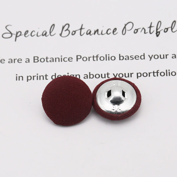 Colorful Round Fabric Covered Shank Buttons,20pcs