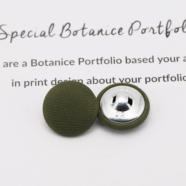 Colorful Round Fabric Covered Shank Buttons,20pcs