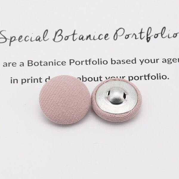 Colorful Round Fabric Covered Shank Buttons,20pcs