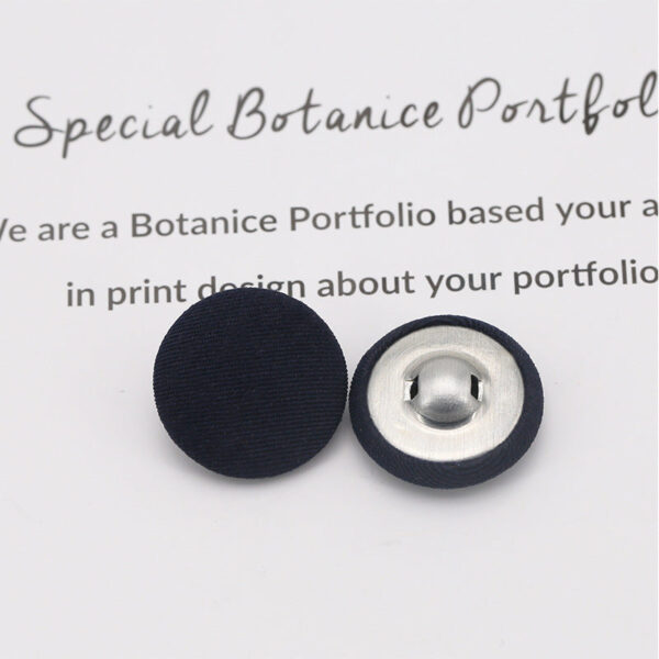 Colorful Round Fabric Covered Shank Buttons,20pcs