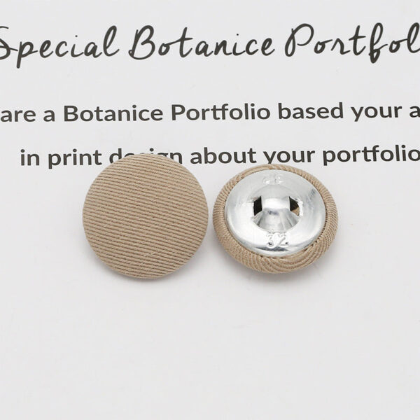 Colorful Round Fabric Covered Shank Buttons,20pcs