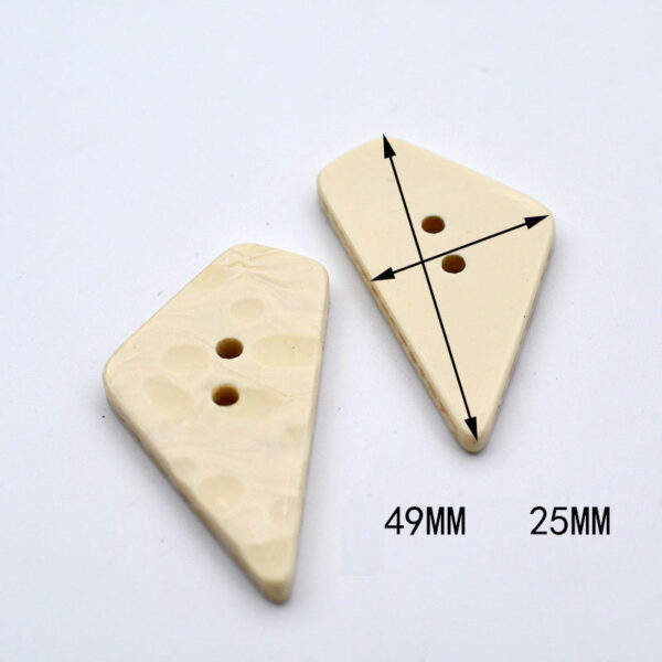 Irregular Beige Marble Resin Decorative Buttons for Women 48 Pack - Image 9