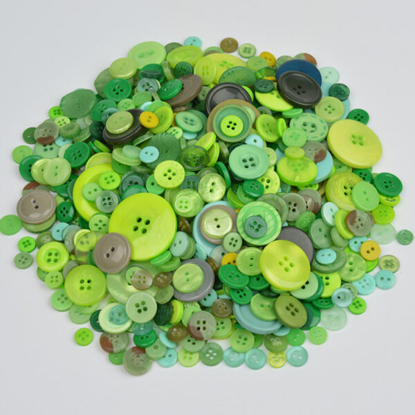 400-600 Piece Colorful Resin DIY Craft Button Set - Image 14