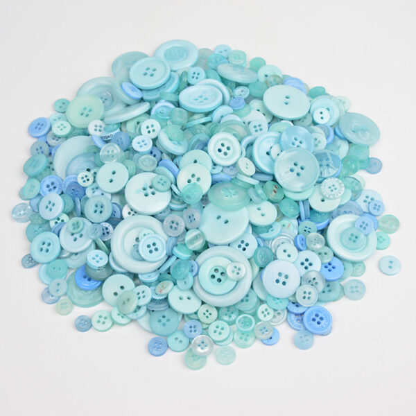 400-600 Piece Colorful Resin DIY Craft Button Set - Image 16