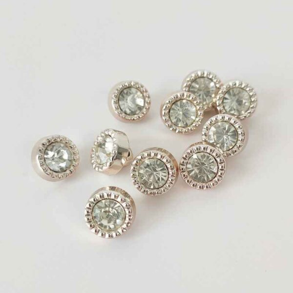 10mm Rose Gold Bead Buttons for Women's Shirts and Dresses 40PCS