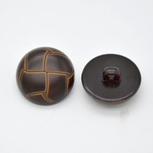 21/24MM Vintage Coffee Color Plastic Shank Buttons 50PCS
