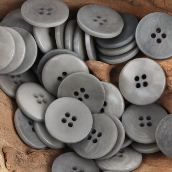 Vintage Charred Edge Natural Corozo Buttons,10 Pack