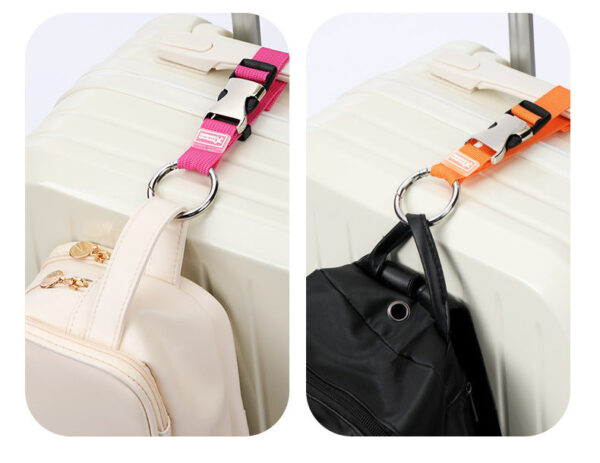 6 Colors Travel Add-a-Bag Luggage Strap with Ring Hooks Buckle - Image 7