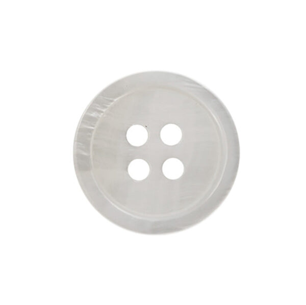 Pear and Black Butterfly Shell Flat Buttons 10 Pack