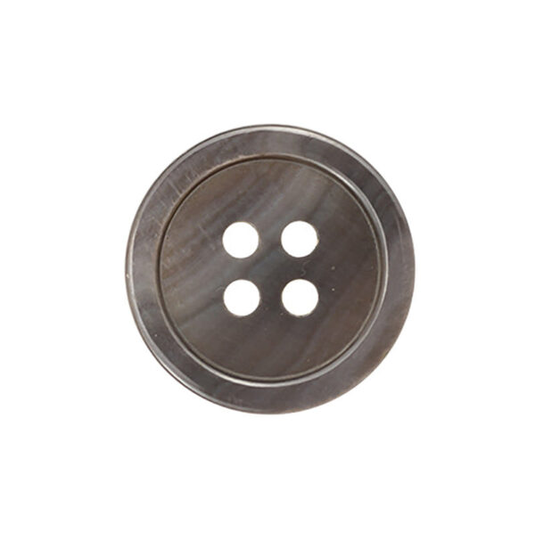 Pear and Black Butterfly Shell Flat Buttons 10 Pack