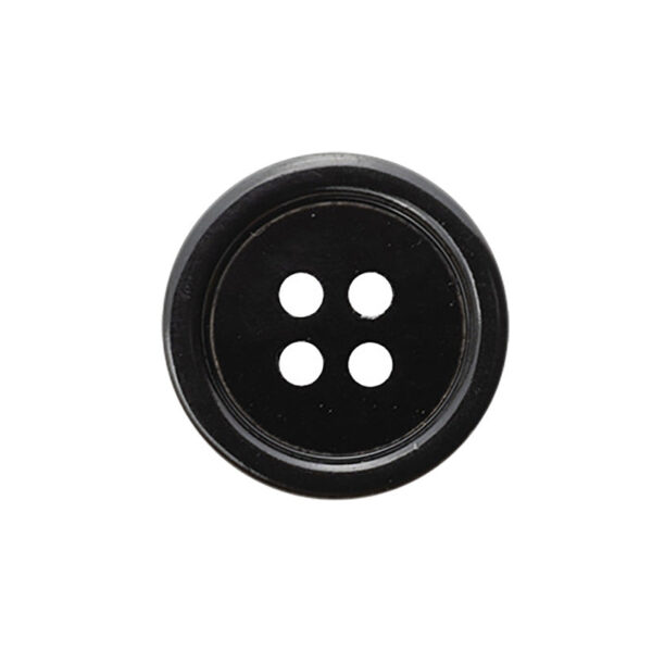 Pear and Black Butterfly Shell Flat Buttons 10 Pack