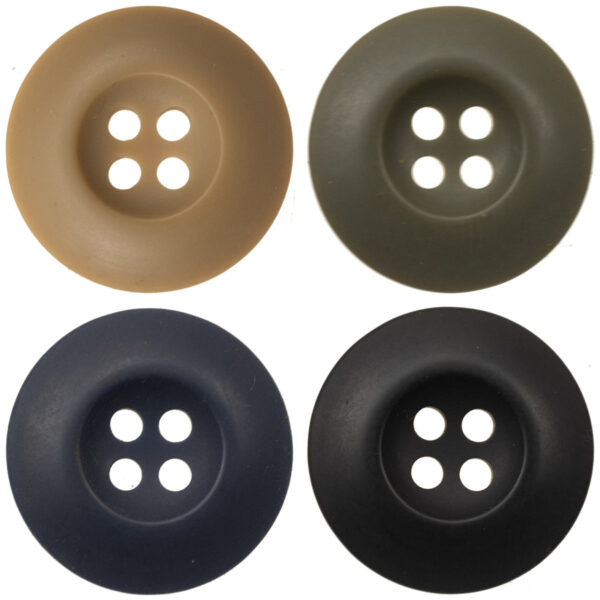 Double-Sided Resin Buttons for Corduroy Jackets 50 Pack
