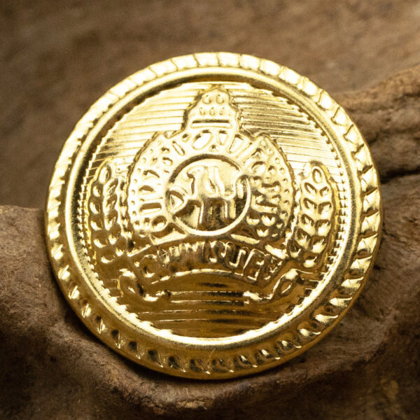 Golden Metal Shank Buttons for JK Uniforms 10pcs