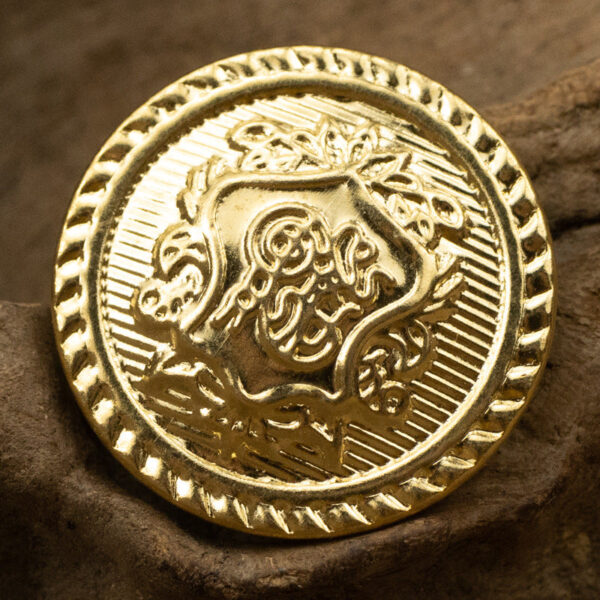 Golden Metal Shank Buttons for JK Uniforms 10pcs