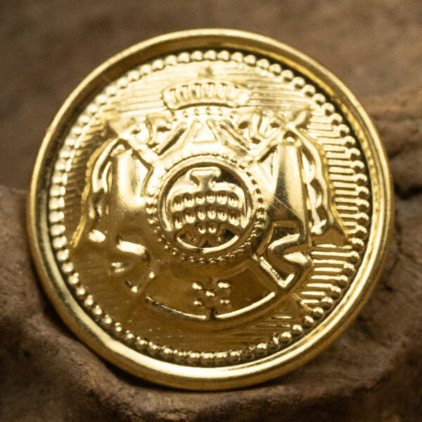 Golden Metal Shank Buttons for JK Uniforms 10pcs