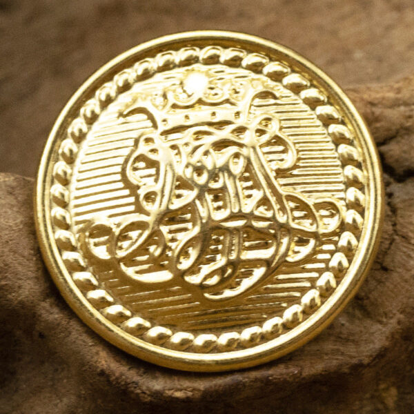 Golden Metal Shank Buttons for JK Uniforms 10pcs