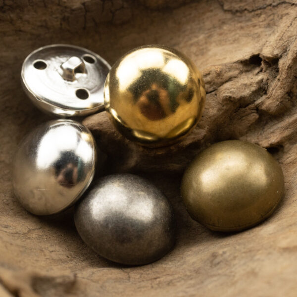 Vintage Brass Metal Retro Mushroom Shank Buttons 10pcs