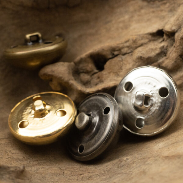 Vintage Brass Metal Retro Mushroom Shank Buttons 10pcs
