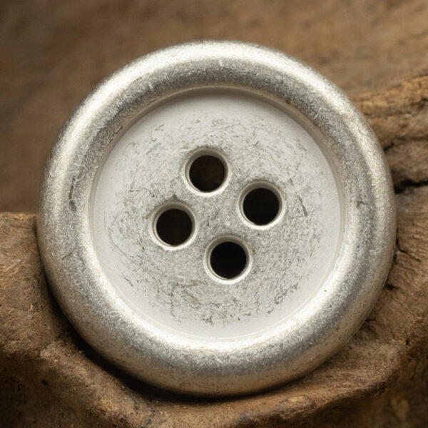 Japanese Round Retro Metal Buttons,4 Hole,10pcs