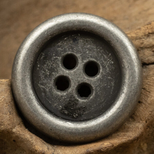 Japanese Round Retro Metal Buttons,4 Hole,10pcs