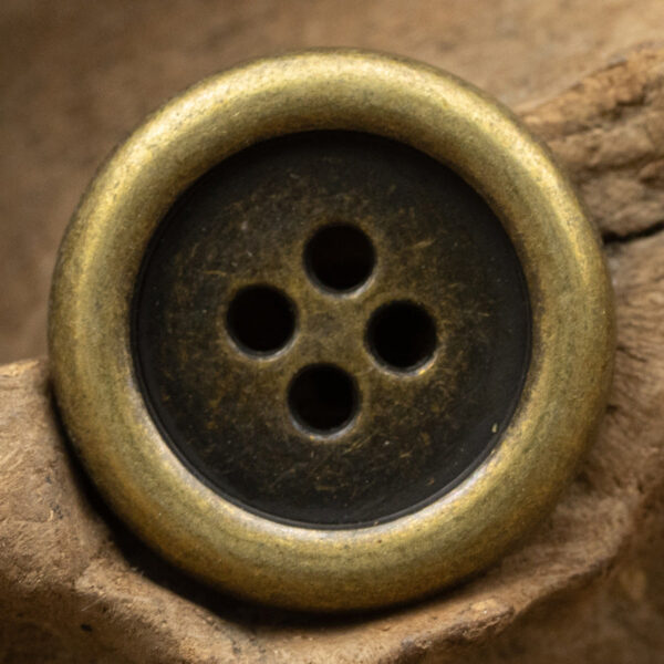Japanese Round Retro Metal Buttons,4 Hole,10pcs