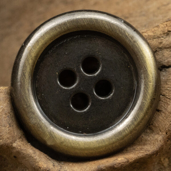 Japanese Round Retro Metal Buttons,4 Hole,10pcs