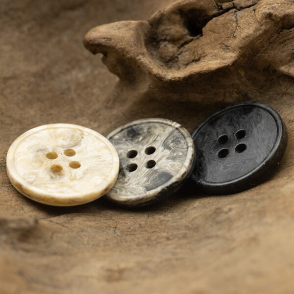 Vintage Resin Buttons Imitation Marble Texture,20 Pack