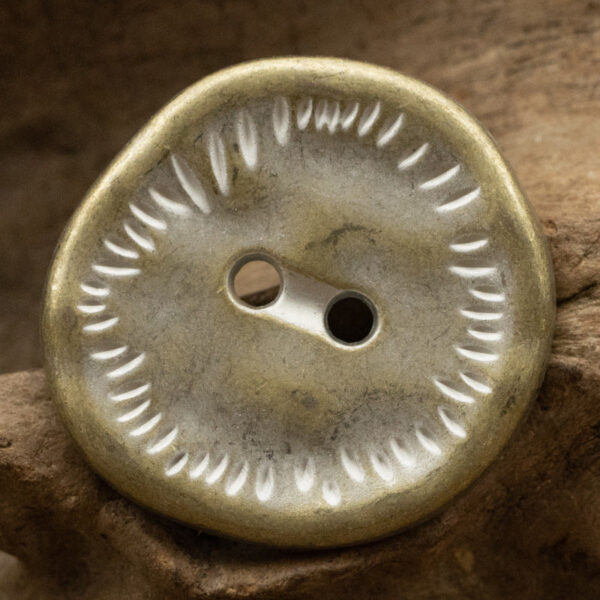 Irregular Antique Zinc Alloy Metal Button 2 Hole,10 Pack