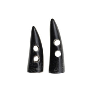 Black Natural Real Horn Toggle Buttons,5pcs 
