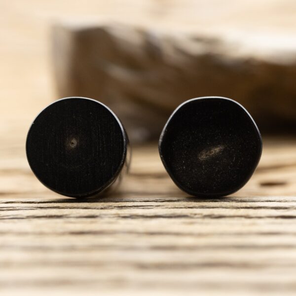 Black Natural Real Horn Toggle Buttons,5pcs