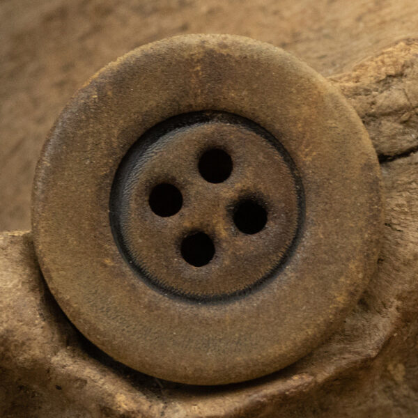 Antiqued Burnt Yellowish Real Horn Buttons 10 Pack