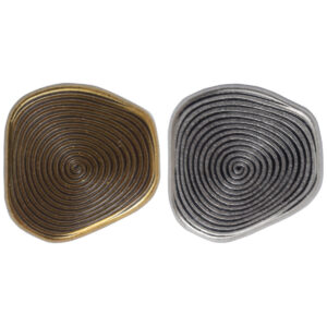 Irregular Vintage Shank Metal Buttons 10 Pack 