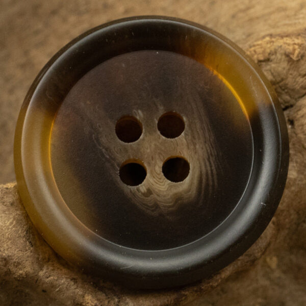 Tortoiseshell-Toned Double-Sided Resin Flat Buttons 20 Pack