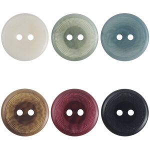 Vintage Round Polka Dot Natural Palm Fruit Corozo Buttons 10 Pack 