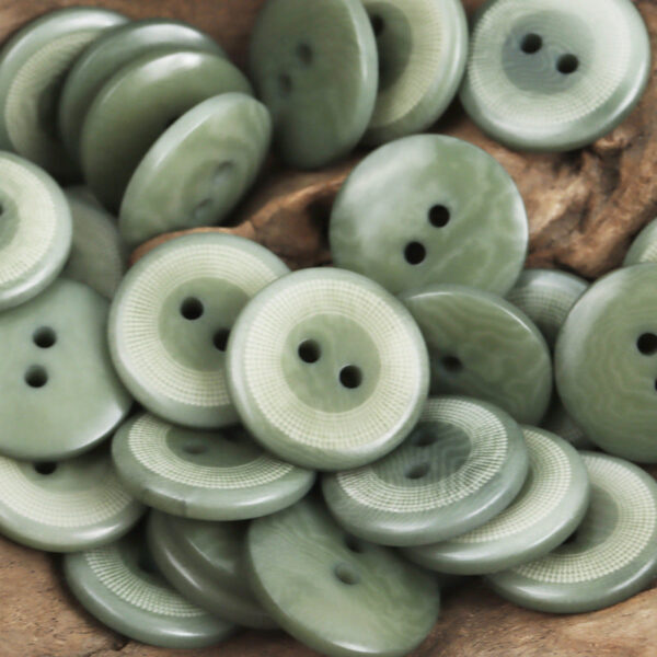 Vintage Round Polka Dot Natural Palm Fruit Corozo Buttons 10 Pack