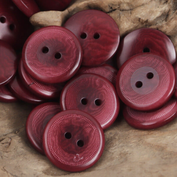 Vintage Round Polka Dot Natural Palm Fruit Corozo Buttons 10 Pack