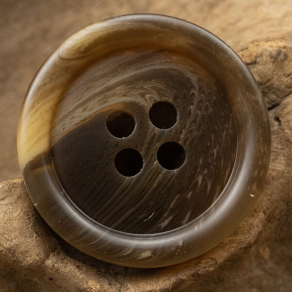 Gray Round Resin Buttons for Autumn-Winter Woolen Coats,20PCS