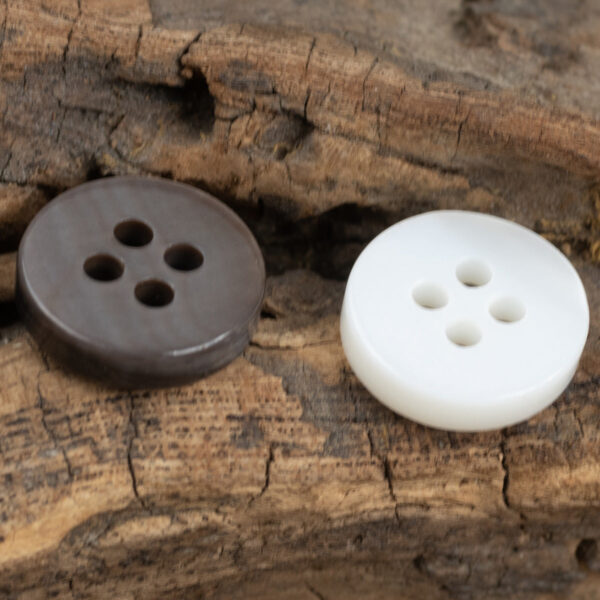 White Smoky Gray Pearl Shell Buttons for Natural Silk Shirts 30pcs - Image 3